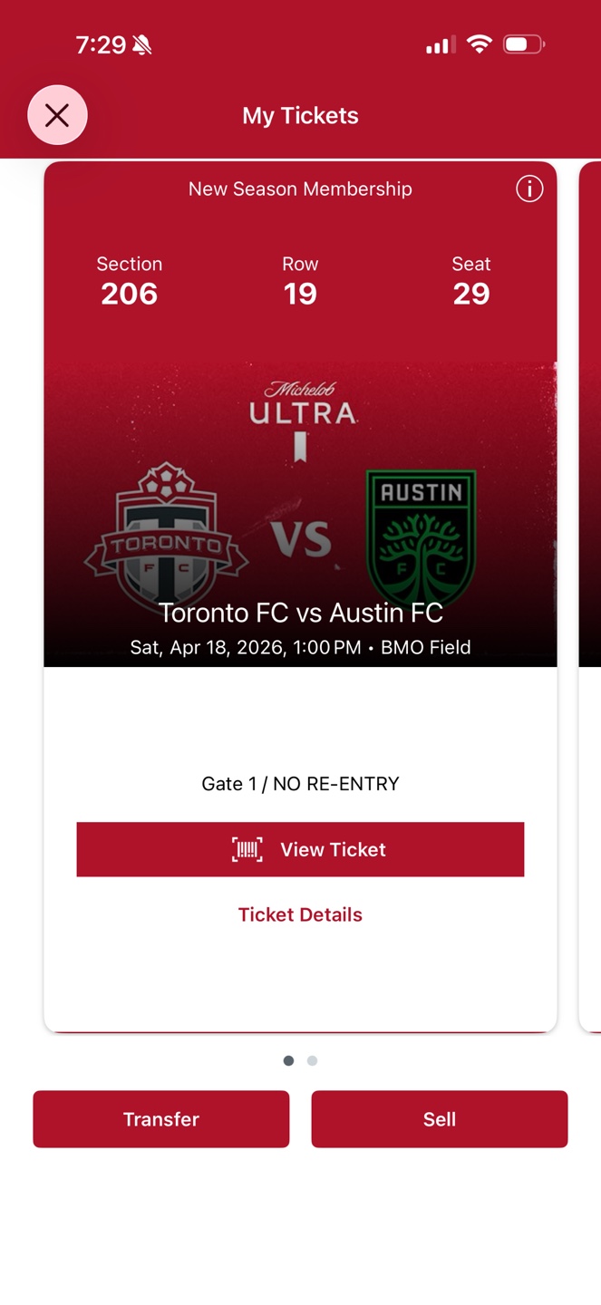 Toronto FC vs Austin FC Ticket - photo 2