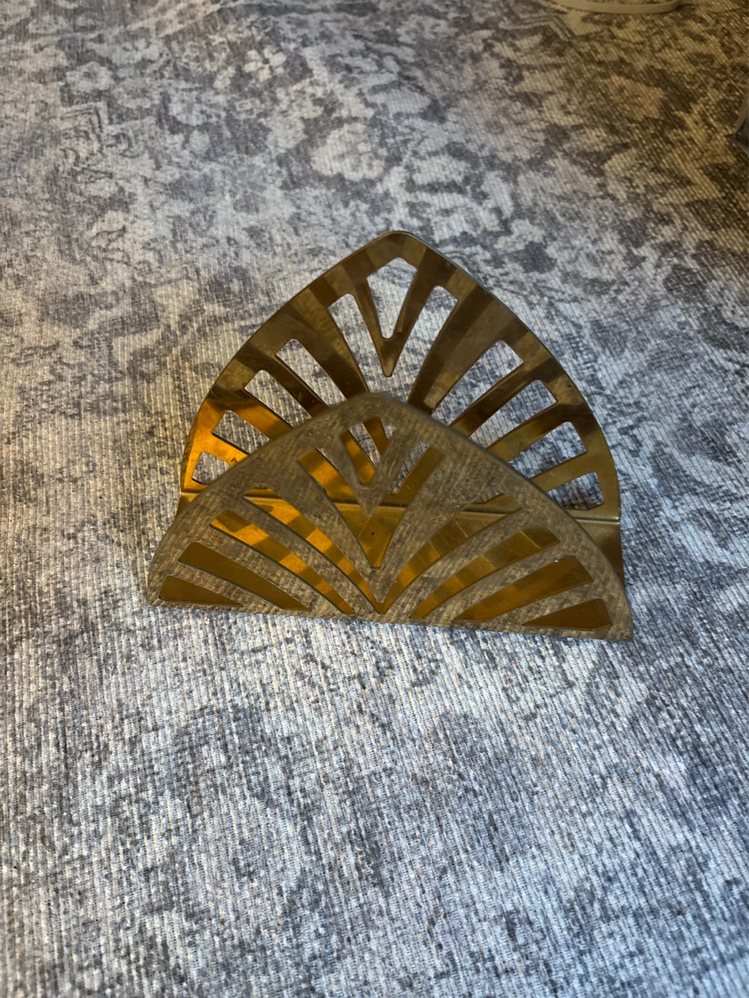 Brass Fan Design Napkin Holder