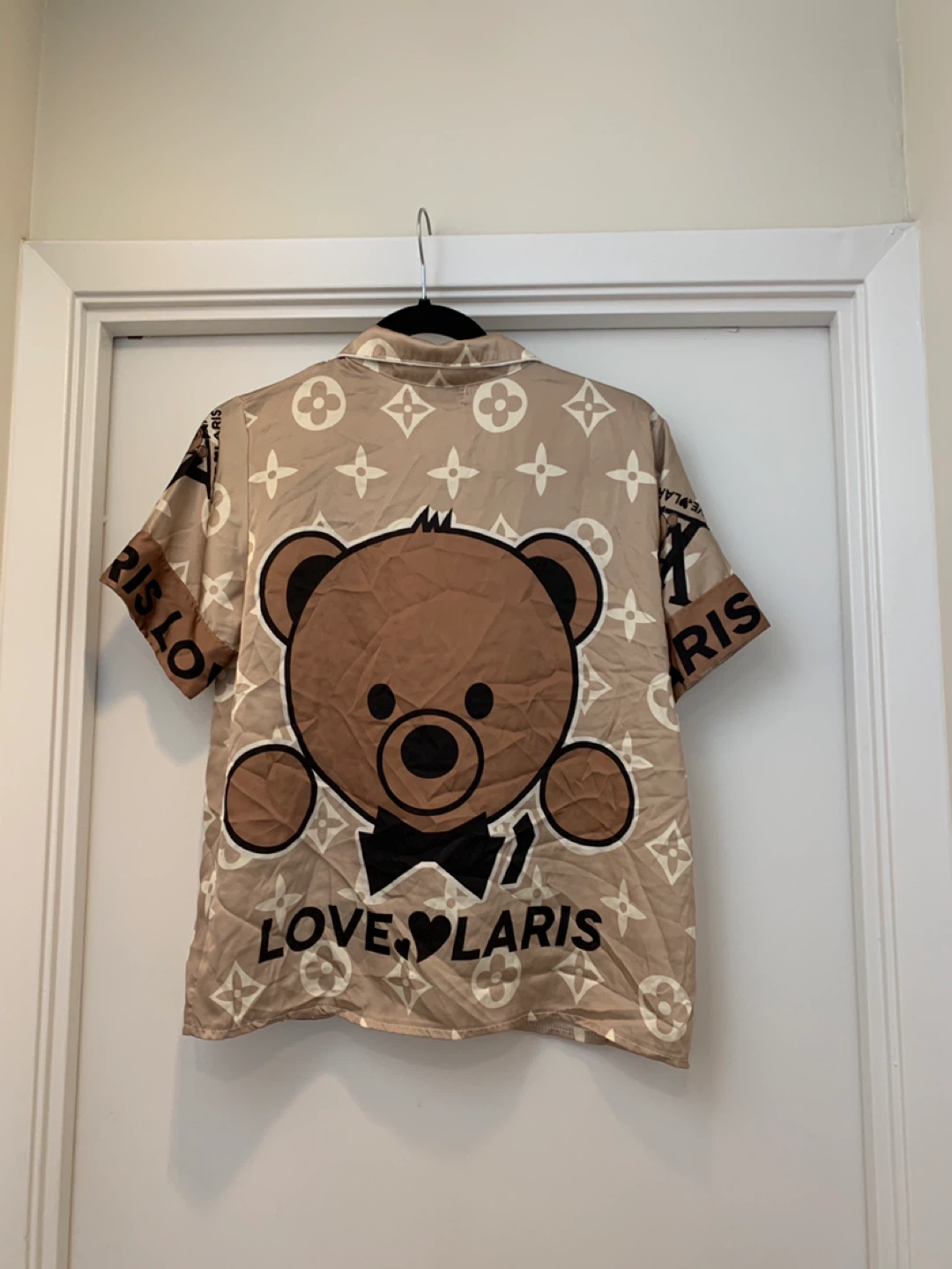 Short Sleeve Shirt with Teddy Bear Graphic - photo 2