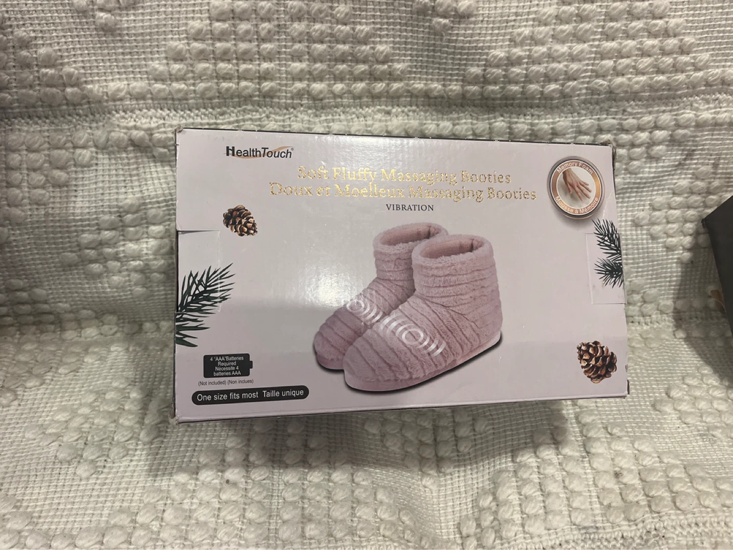 HealthTouch Soft Fluffy Massaging Booties - photo 3