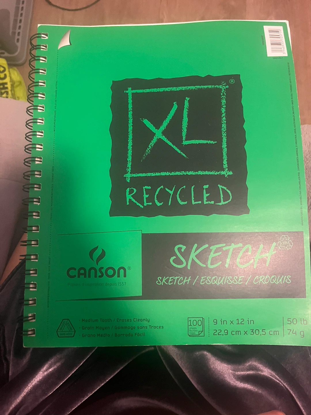 😎NEW Canson XL Recycled Sketch Pad 9" x 12" - photo 2