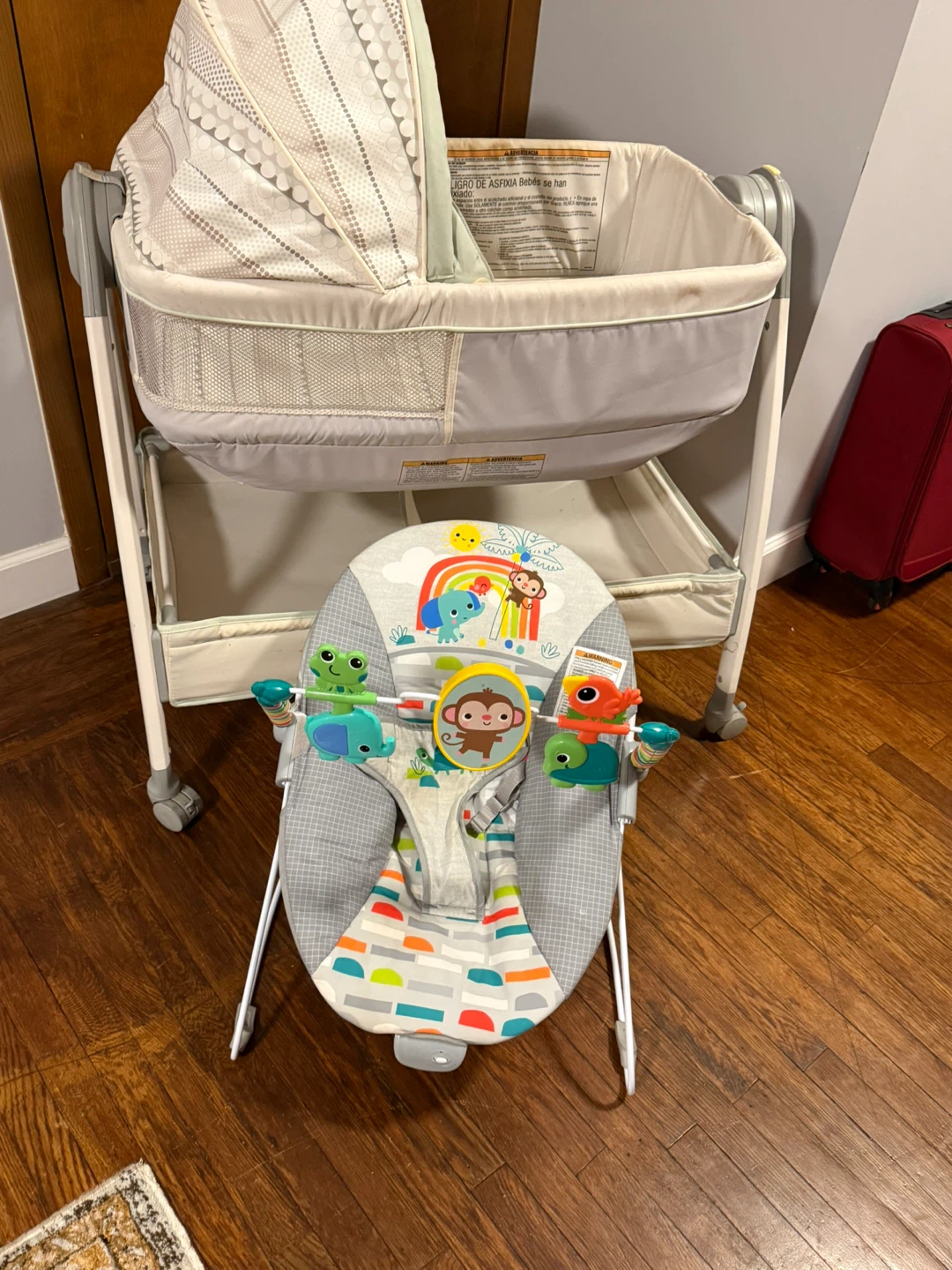 Infant Bassinet with Canopy and Toy Bar - photo 5