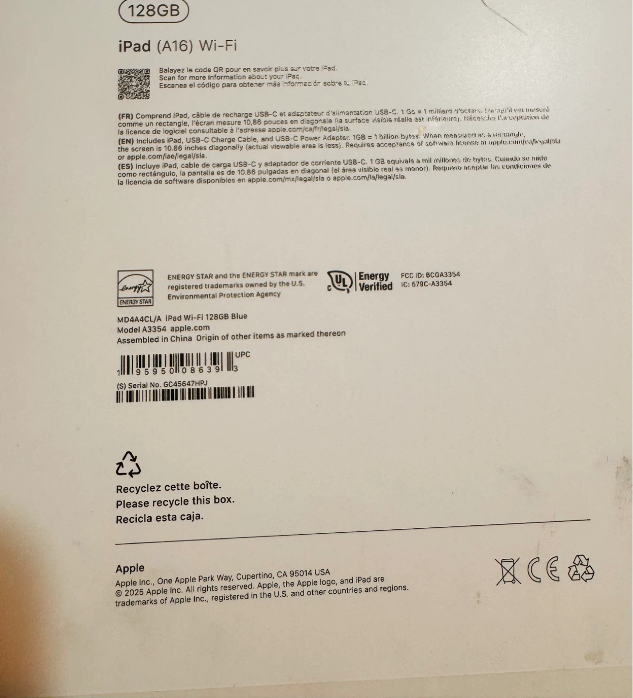 Apple iPad (A16) Wi-Fi 128GB Blue - photo 2