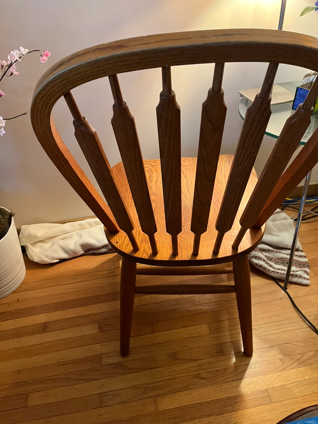Vintage Richardson Brothers and Company Solid Oak Spindle Chair - photo 3