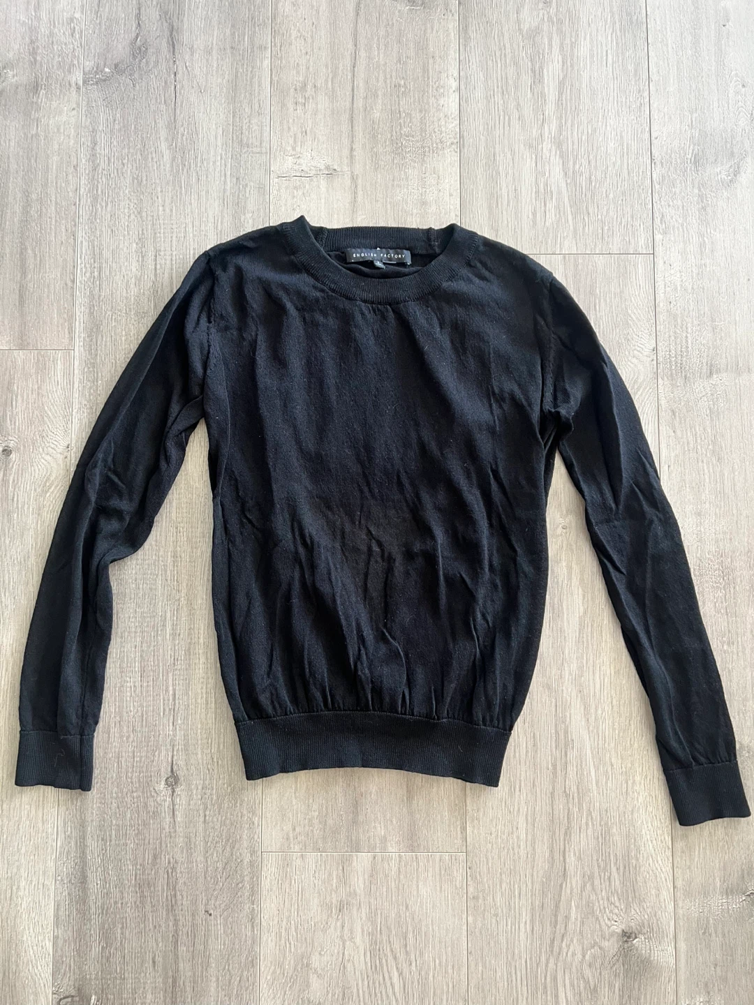 English Factory Black Long Sleeve Sweater - photo 2