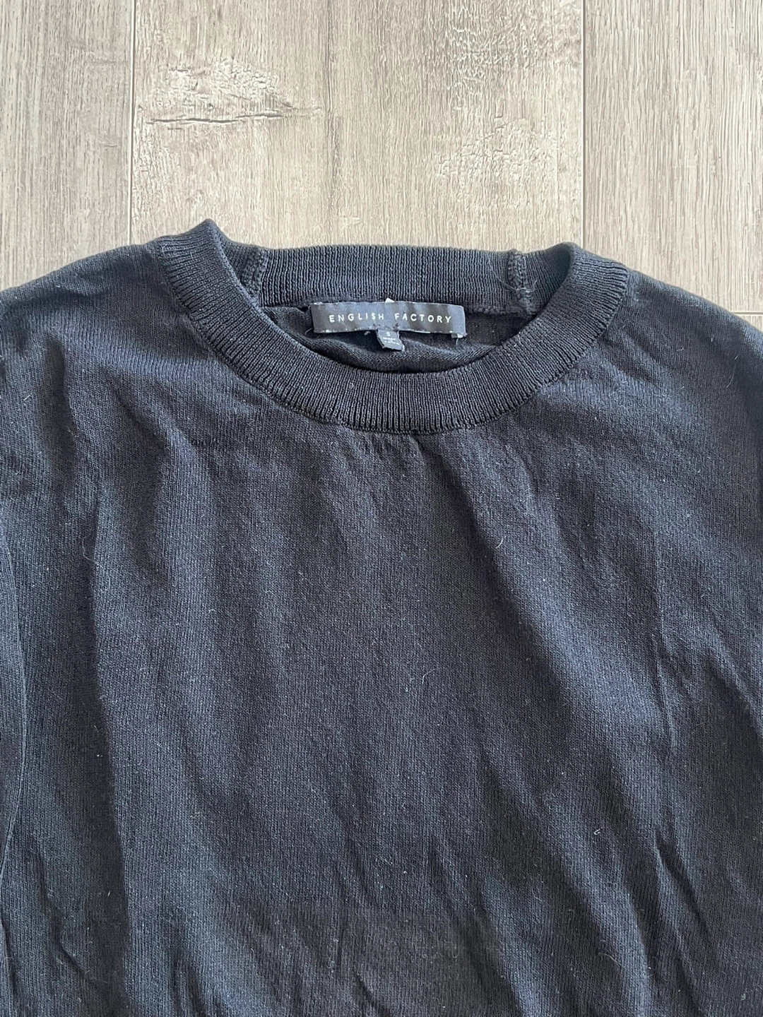 English Factory Black Long Sleeve Sweater - photo 3