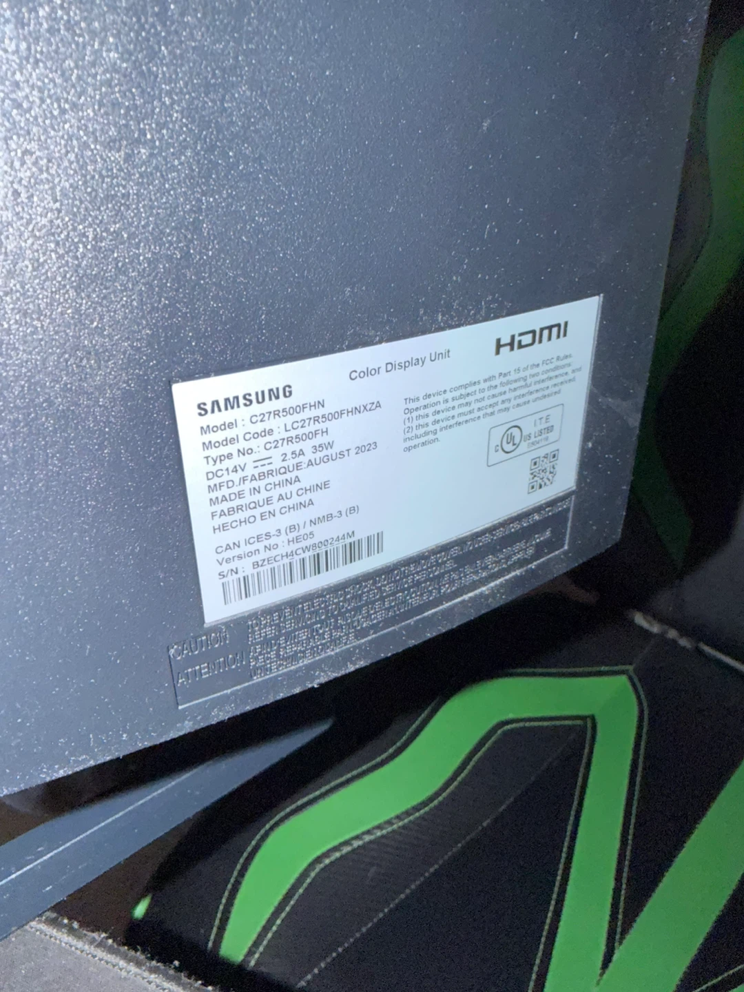 Samsung 27" Curved Monitor - photo 2