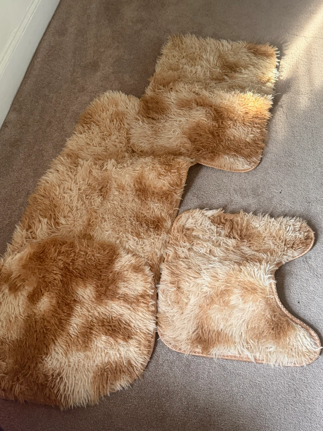 Bathroom Rug Set - Brown Ombre