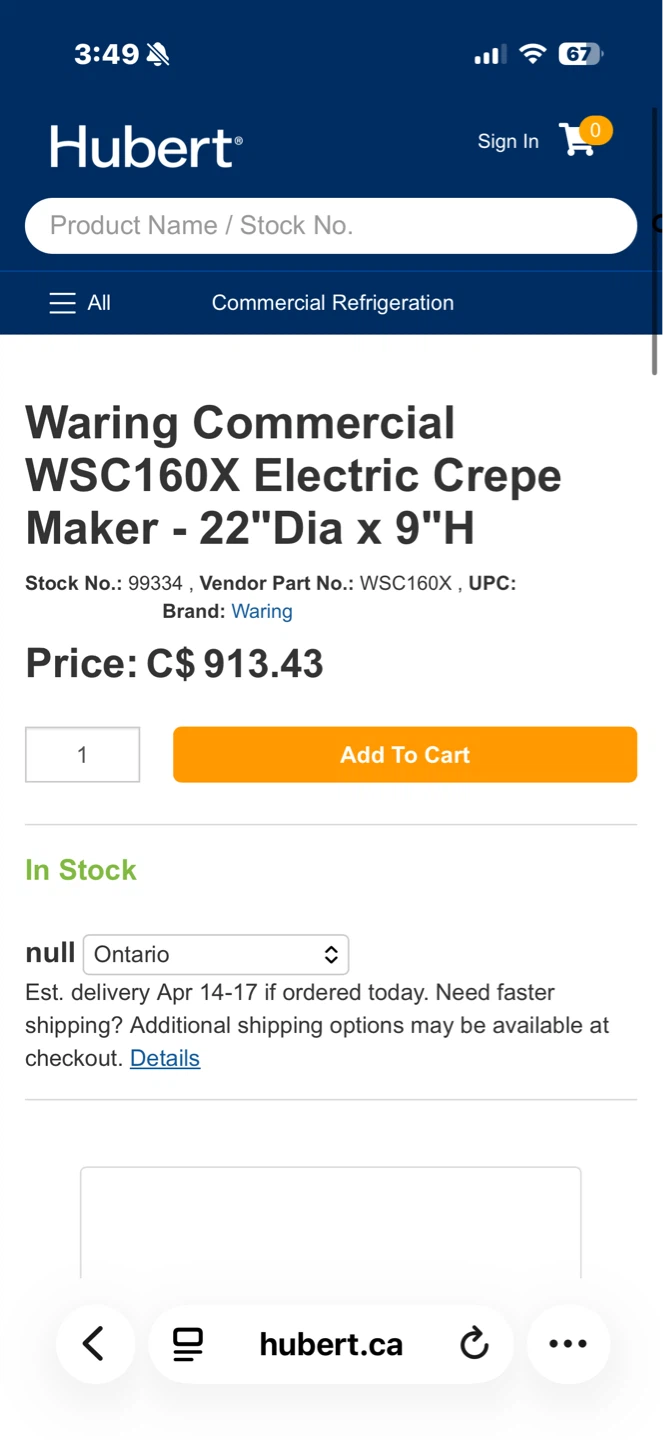 Waring Commercial Electric Crêpe Maker WSC160 - photo 2