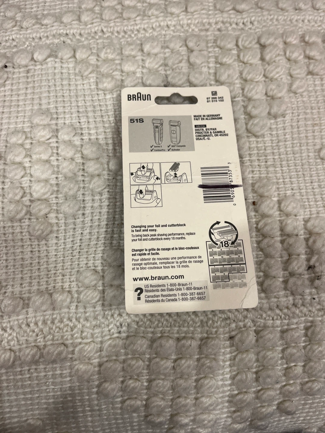 Braun Series 5 51S ContourPro Shaver Foil & Cutter - photo 2