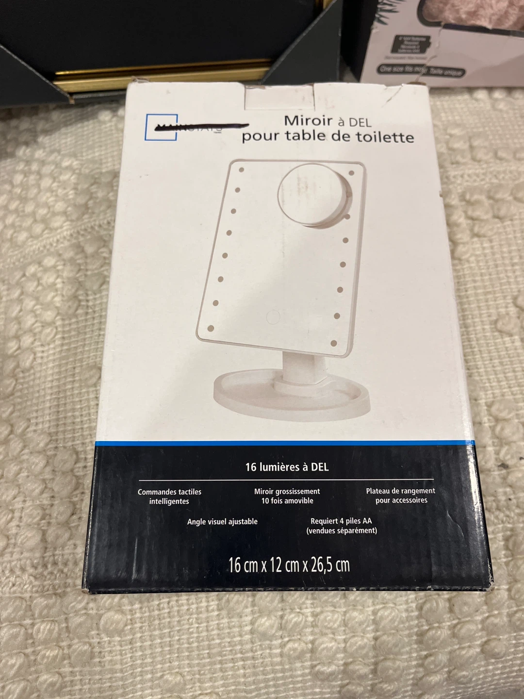 LED Vanity Mirror with Magnification