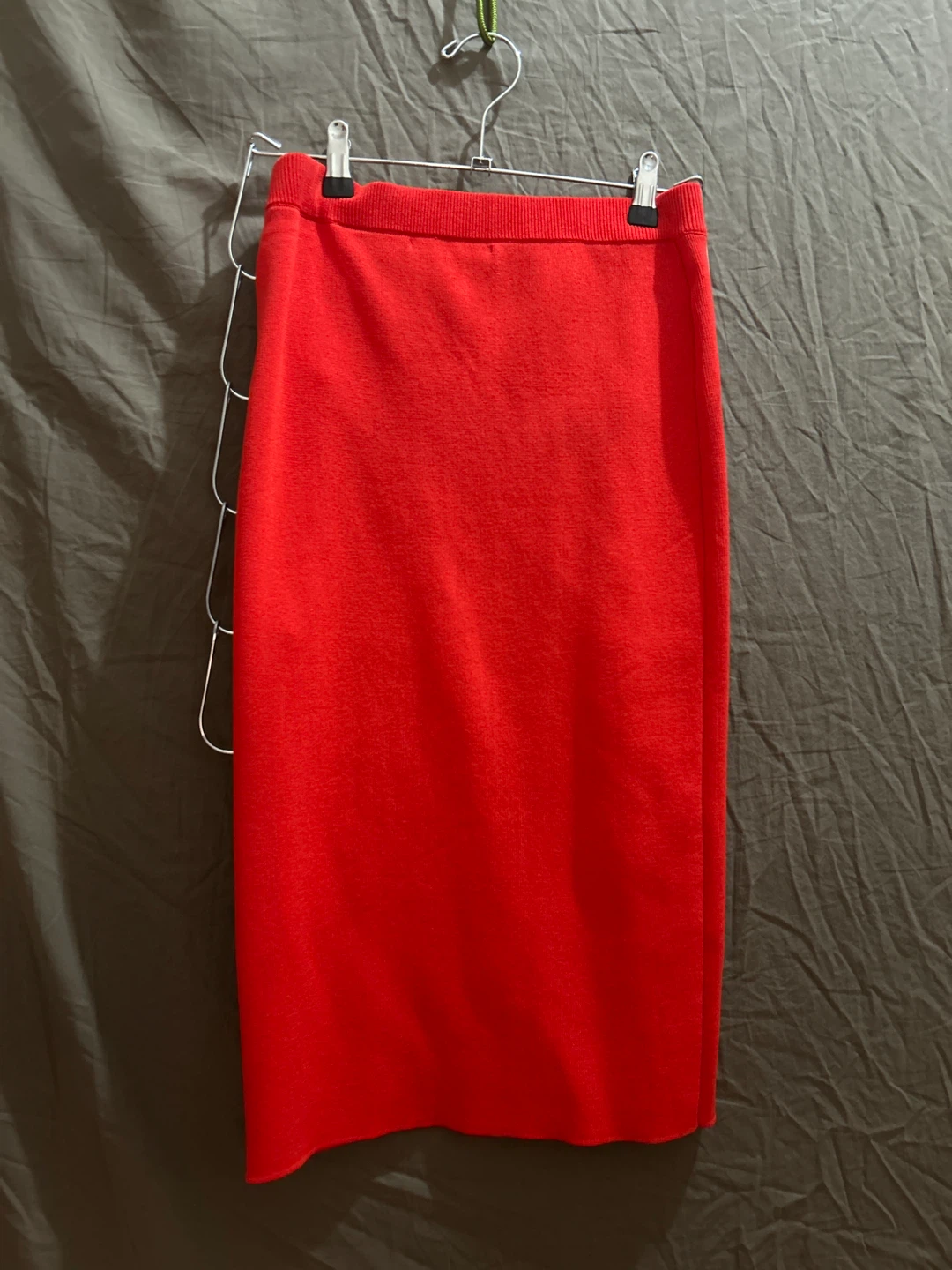 Zara Bright Red Midi Skirt - XS