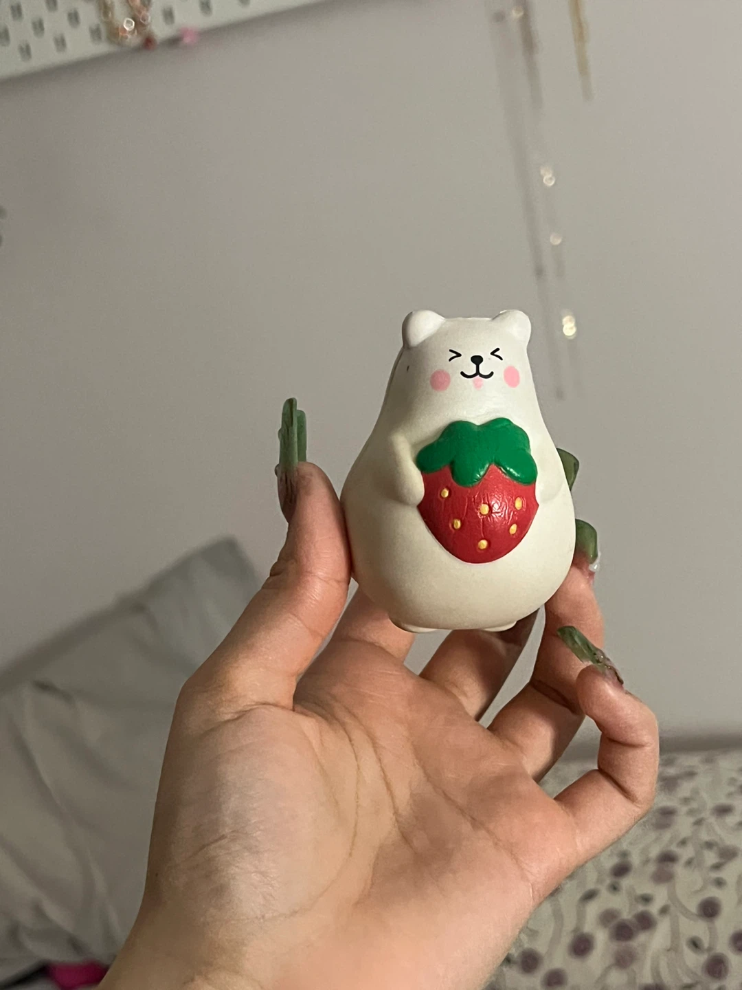 iBloom marshmallow Squishy Bear with Strawberry