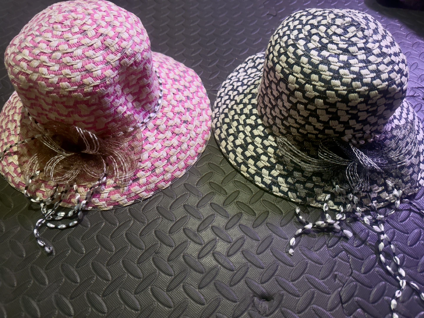 2 Women’s Hat- Pink & Black