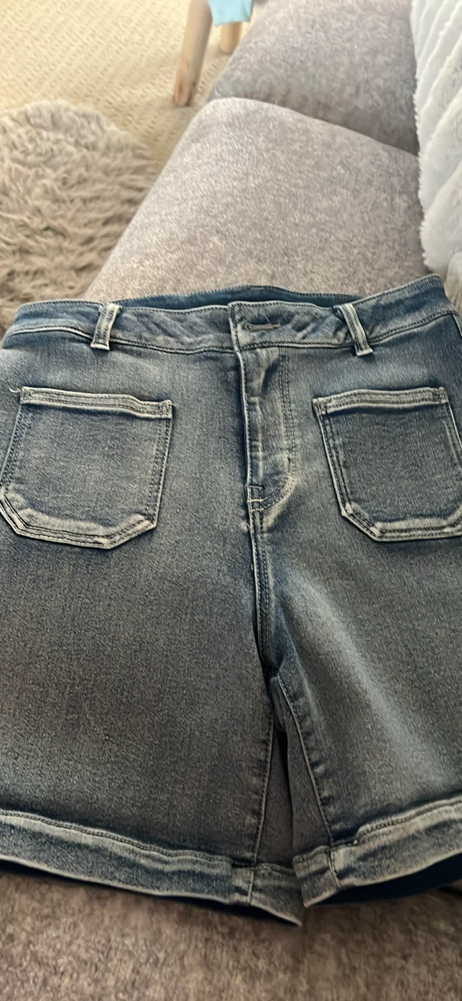 Jean shorts soft and stretchy - photo 2