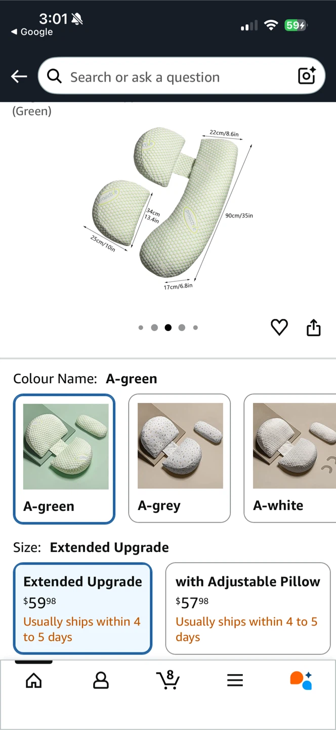 Proactive Maternity Pillow - Green - photo 3