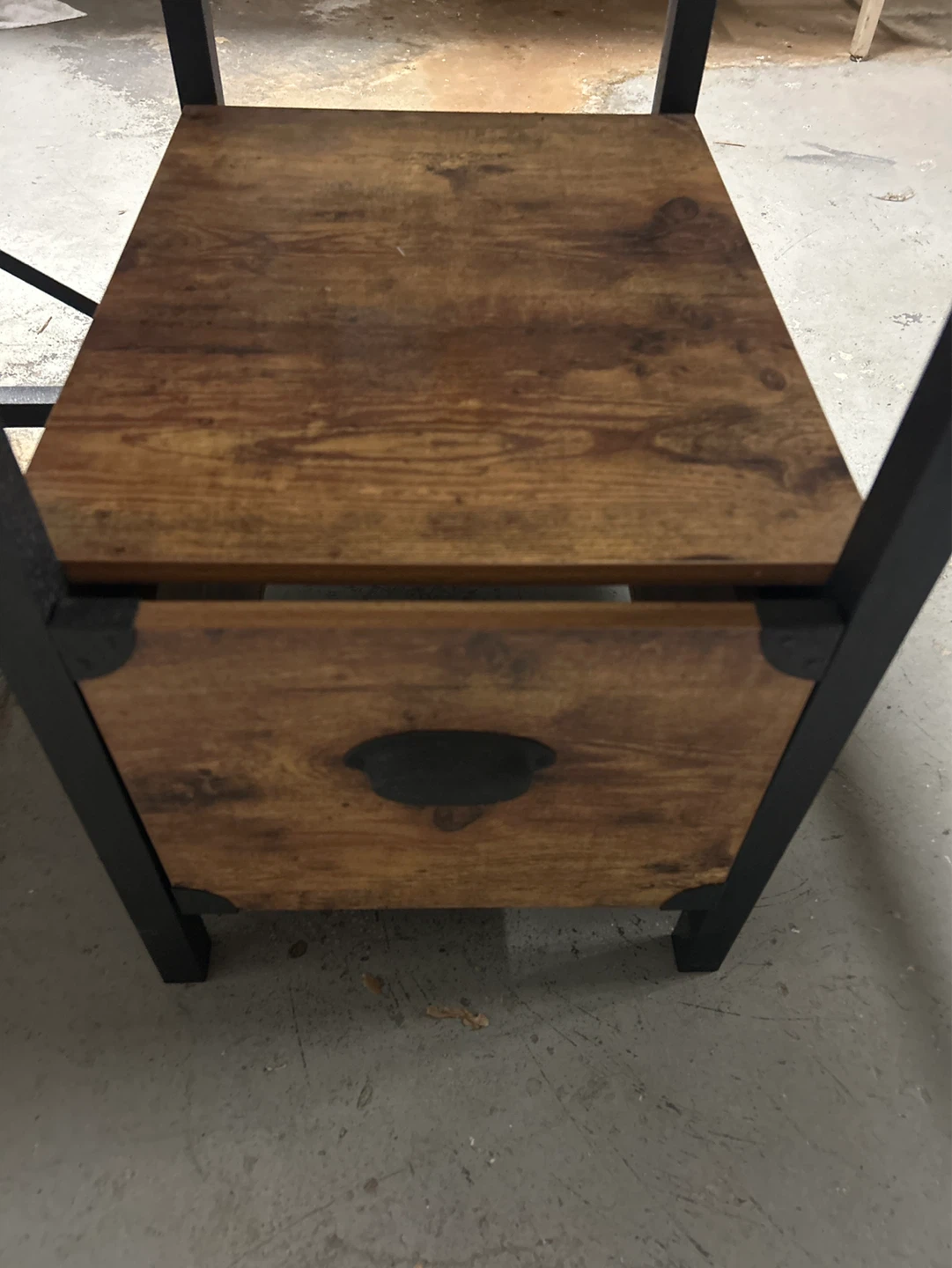 Rustic Wood Desk with Drawers - photo 4