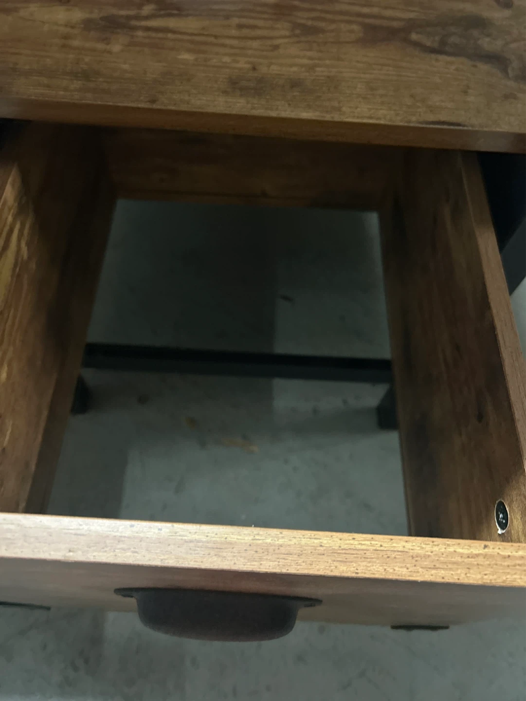 Rustic Wood Desk with Drawers - photo 5