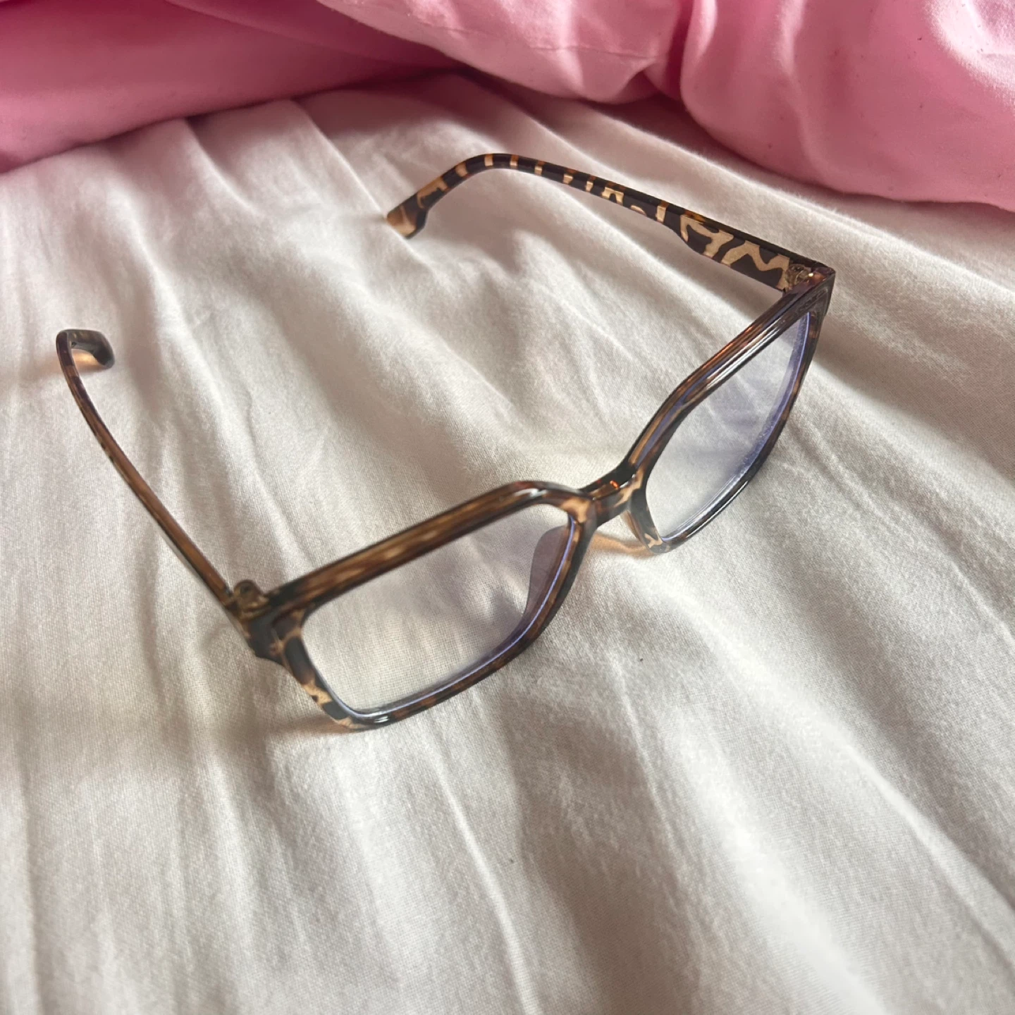Leopard Print Square Frame Glasses - photo 3