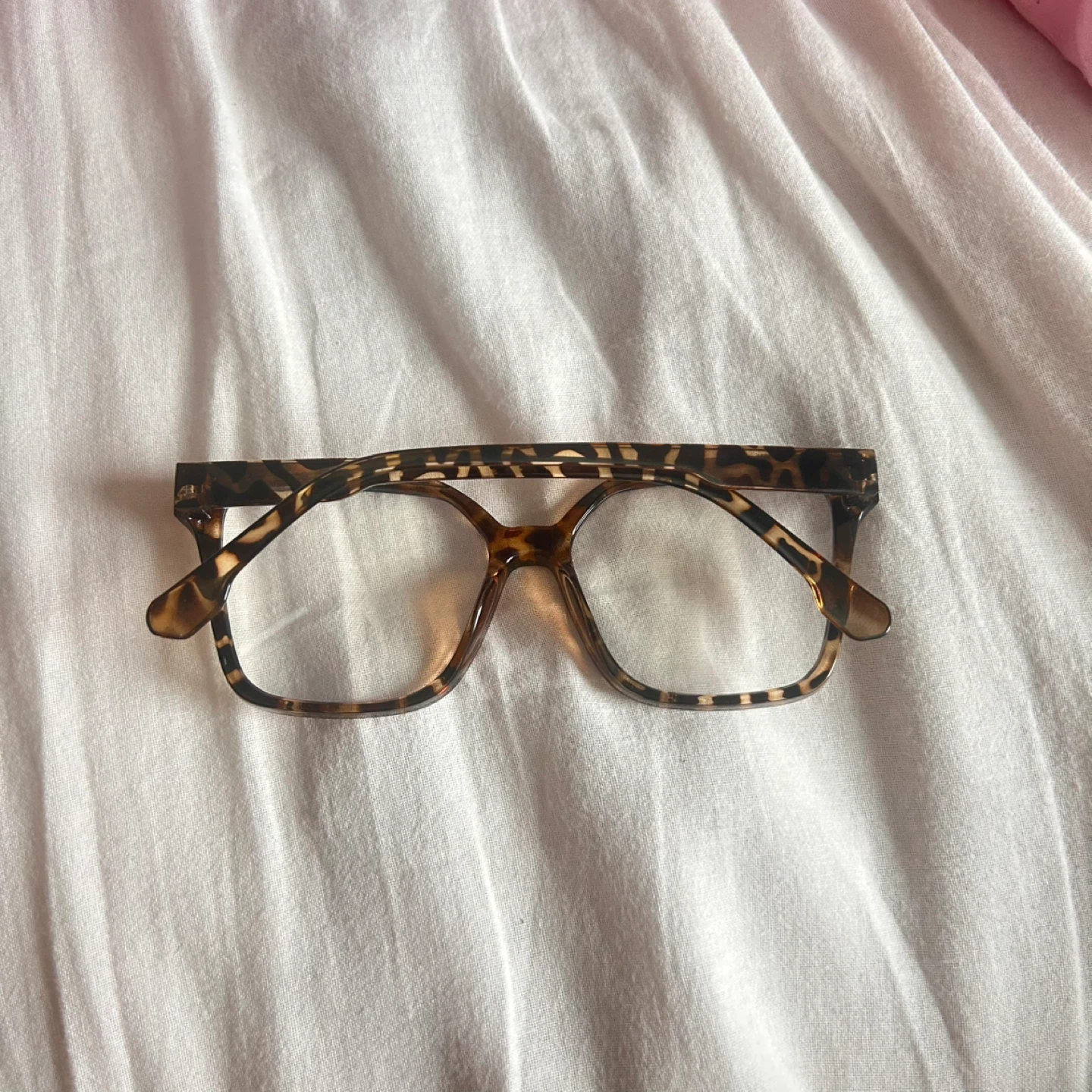 Leopard Print Square Frame Glasses - photo 2