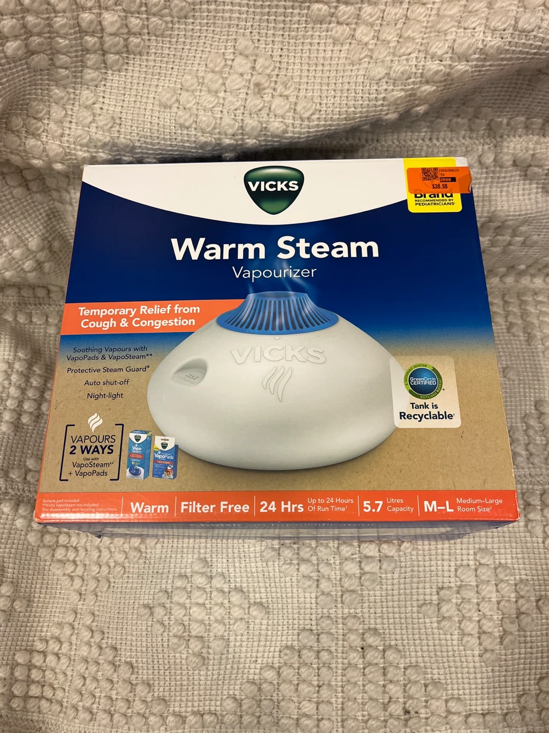 Vicks Warm Steam Vapourizer