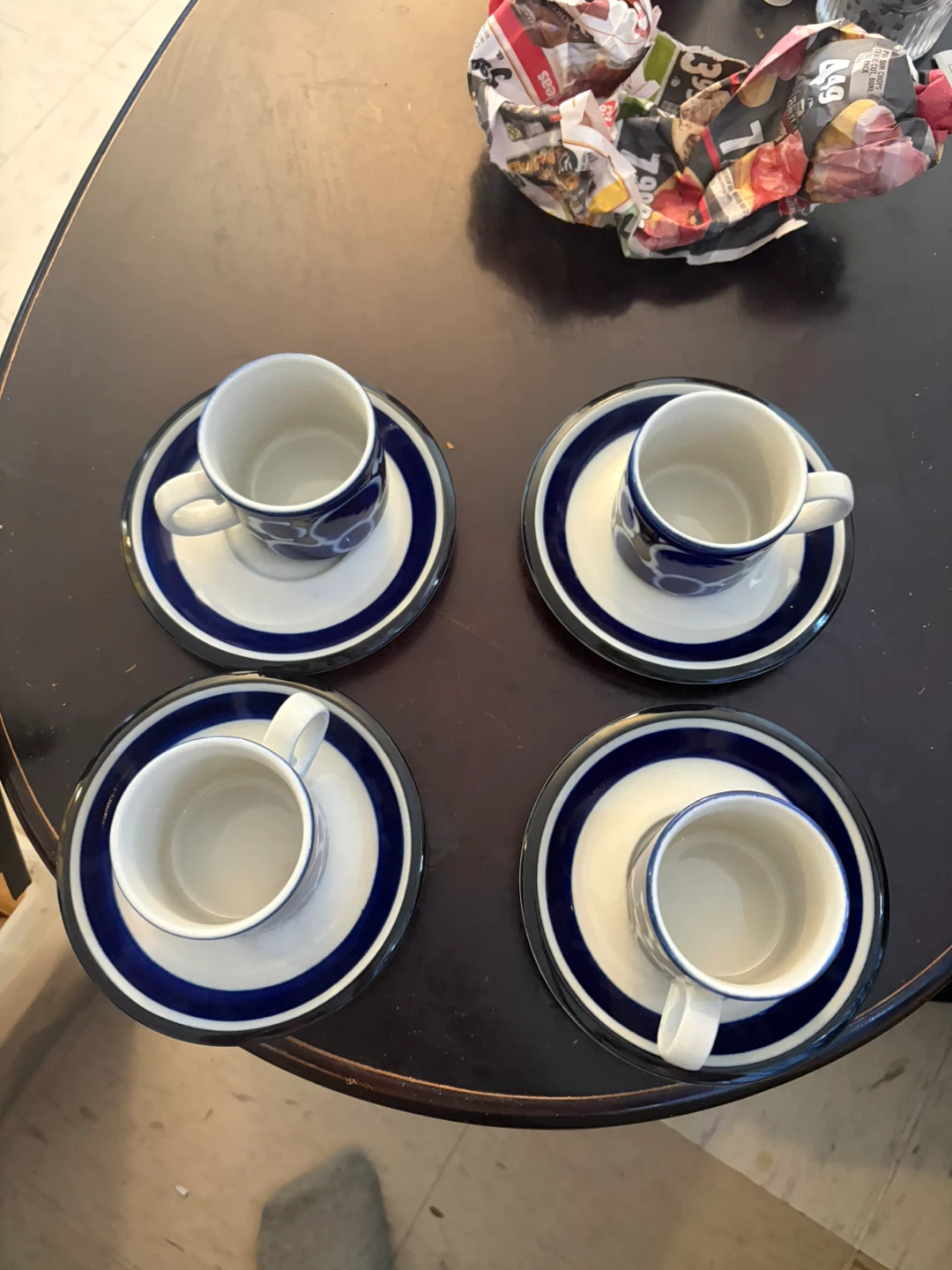 Arabia Finland "Krokus" Tea Cup and Saucer Set
