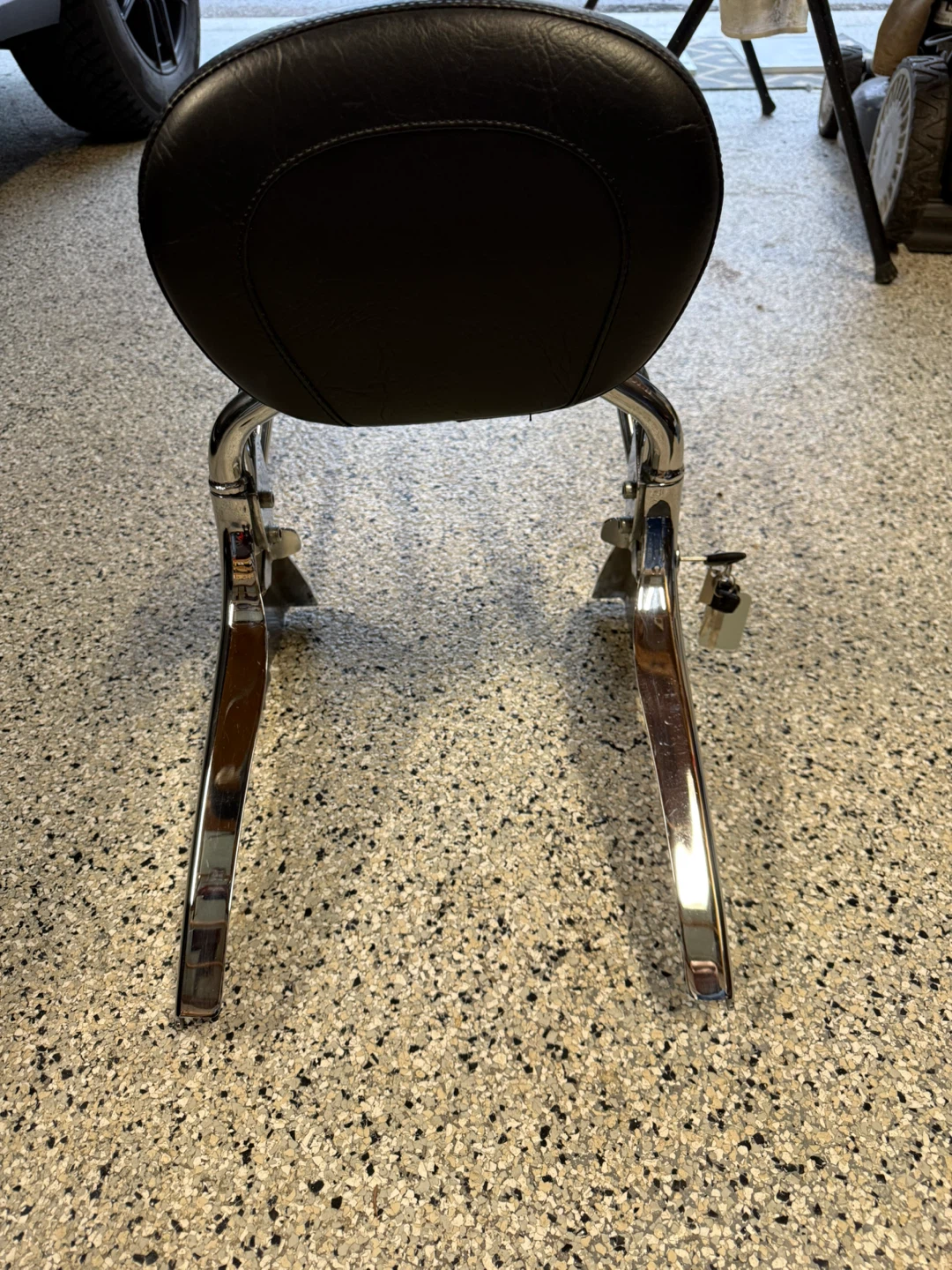 Motorcycle Sissy Bar with Luggage Rack