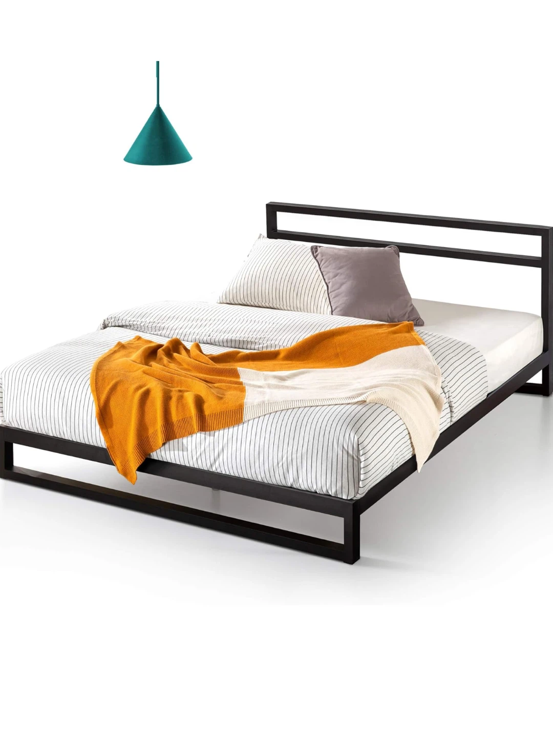 Black Minimalist Twin Bed Frame