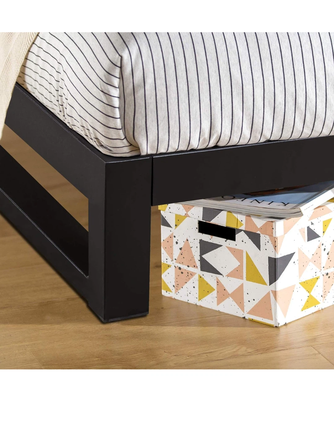 Black Minimalist Twin Bed Frame - photo 4