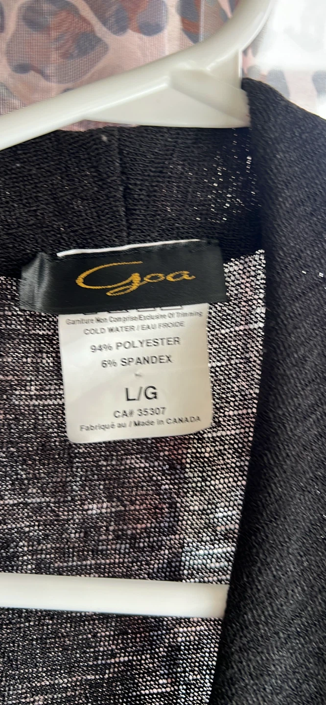 Goa Black Sleeveless Cardigan L/G - photo 3
