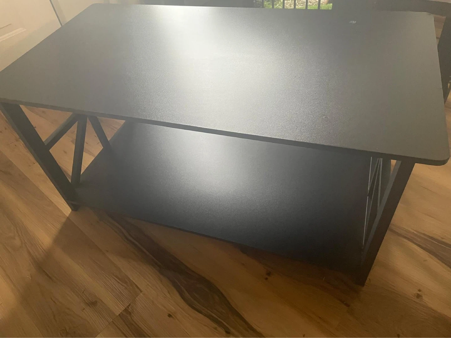 Black Coffee Table with Shelf - photo 2