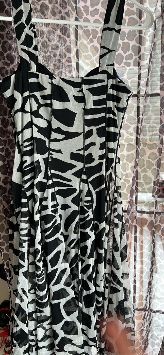 Frank Lyman Design Women's Zebra Print Dress Size 4