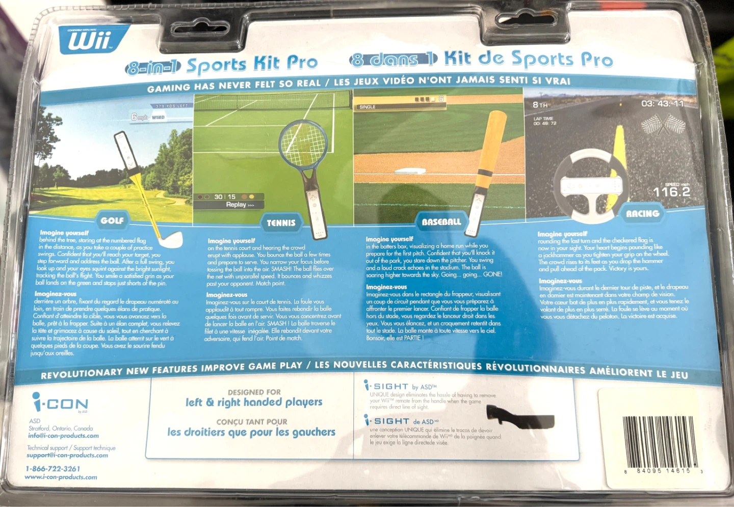 Wii 8-in-1 Sports Kit Pro by i-CON - photo 4