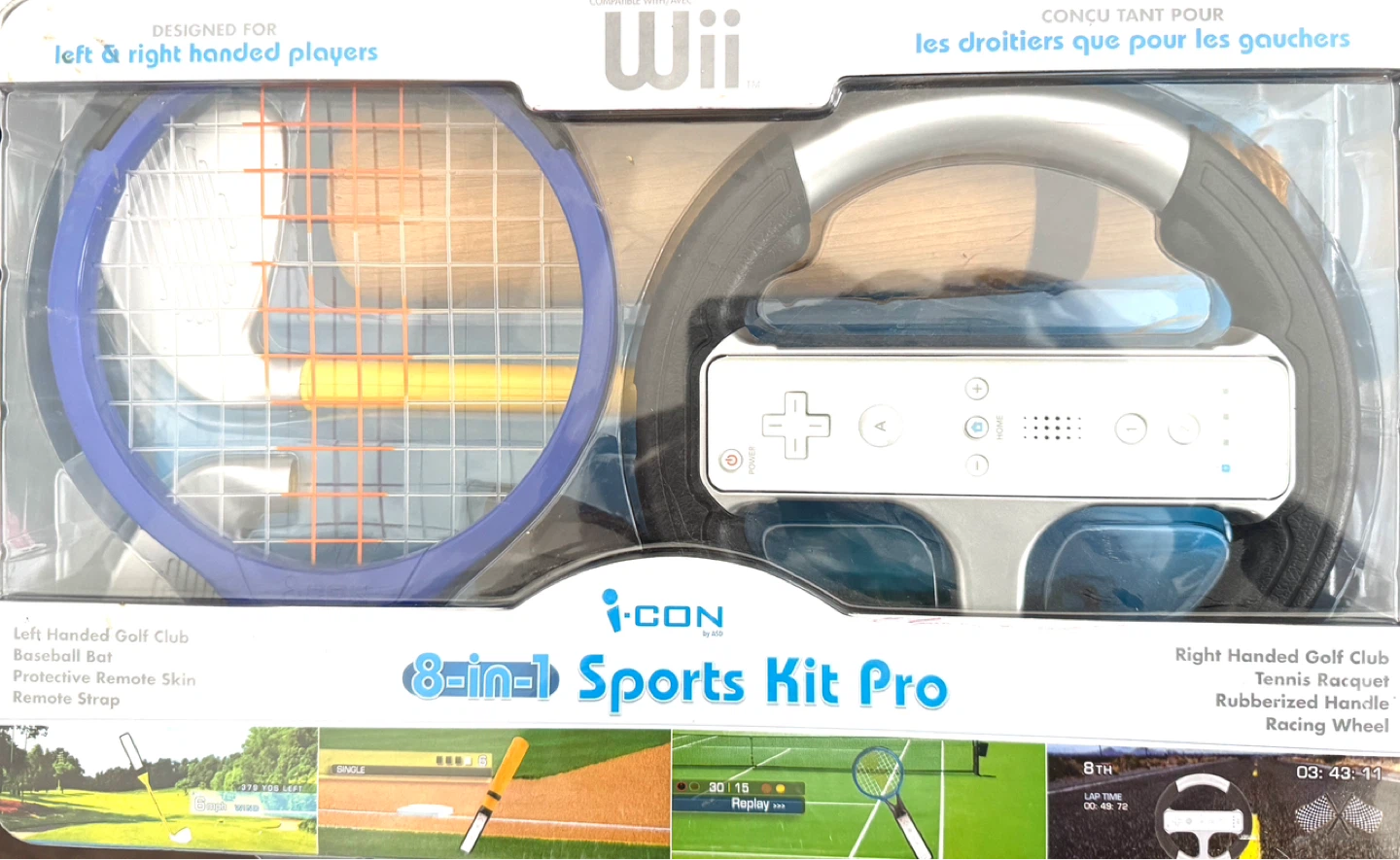 Wii 8-in-1 Sports Kit Pro by i-CON
