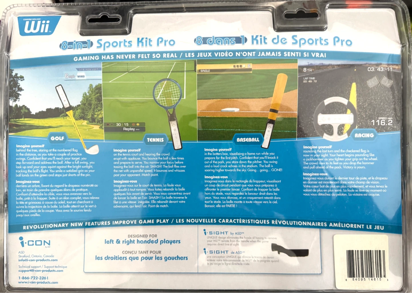 Wii 8-in-1 Sports Kit Pro by i-CON - photo 3