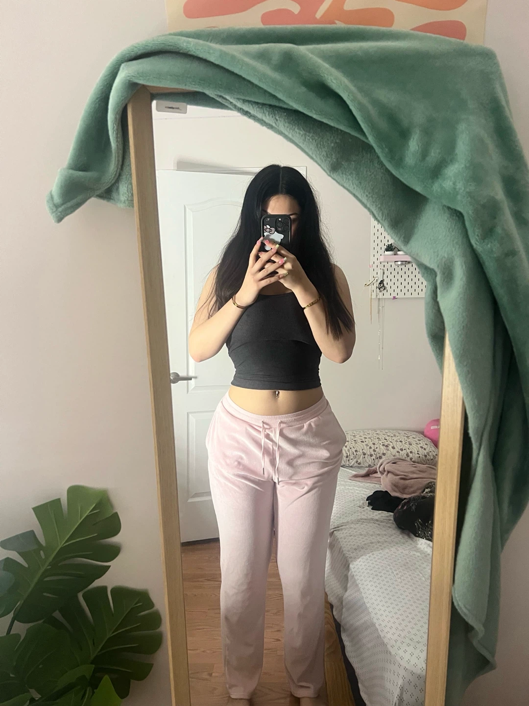 Juicy Couture Pink Velour Track Pants - photo 3