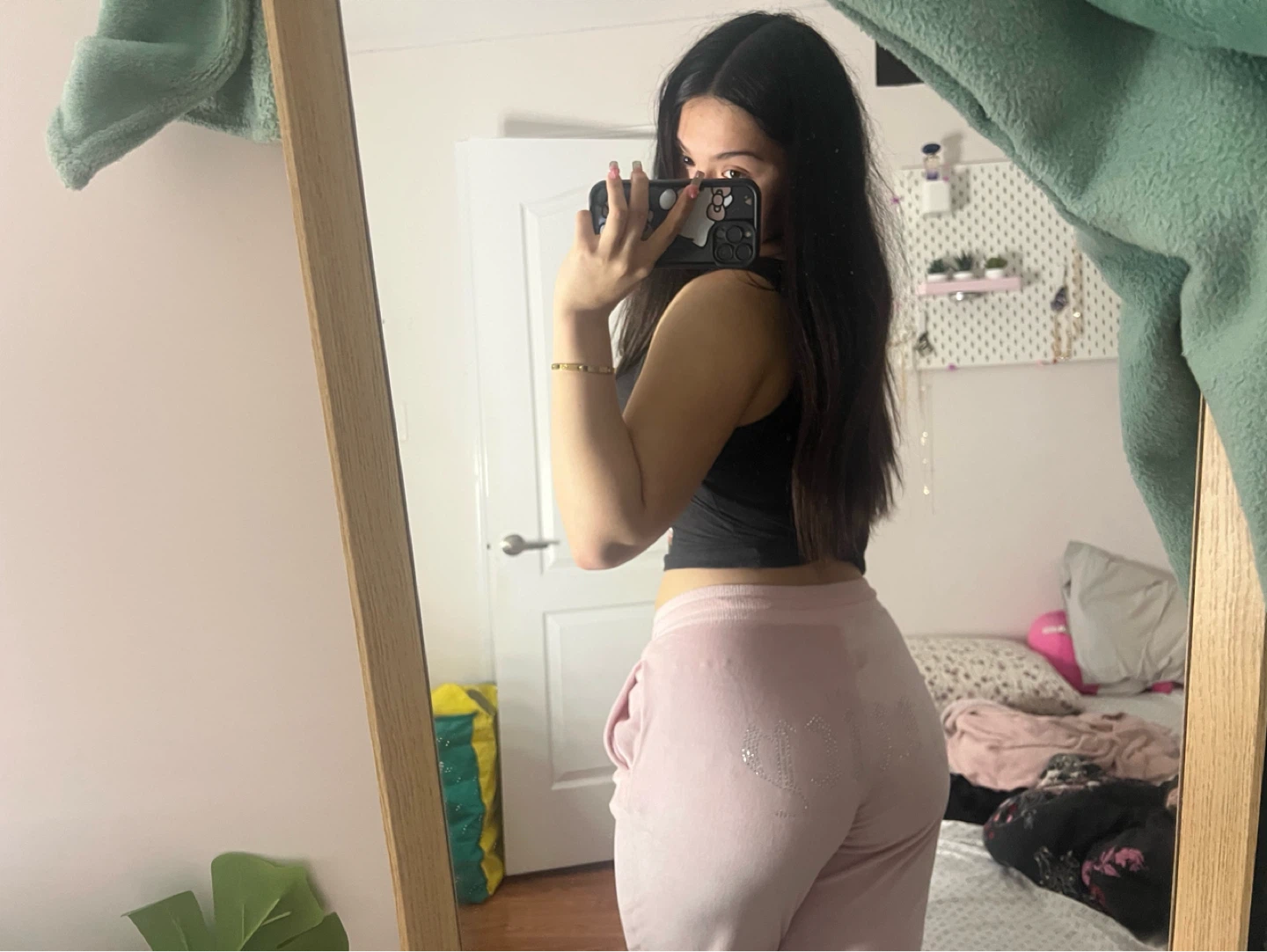 Juicy Couture Pink Velour Track Pants - photo 2
