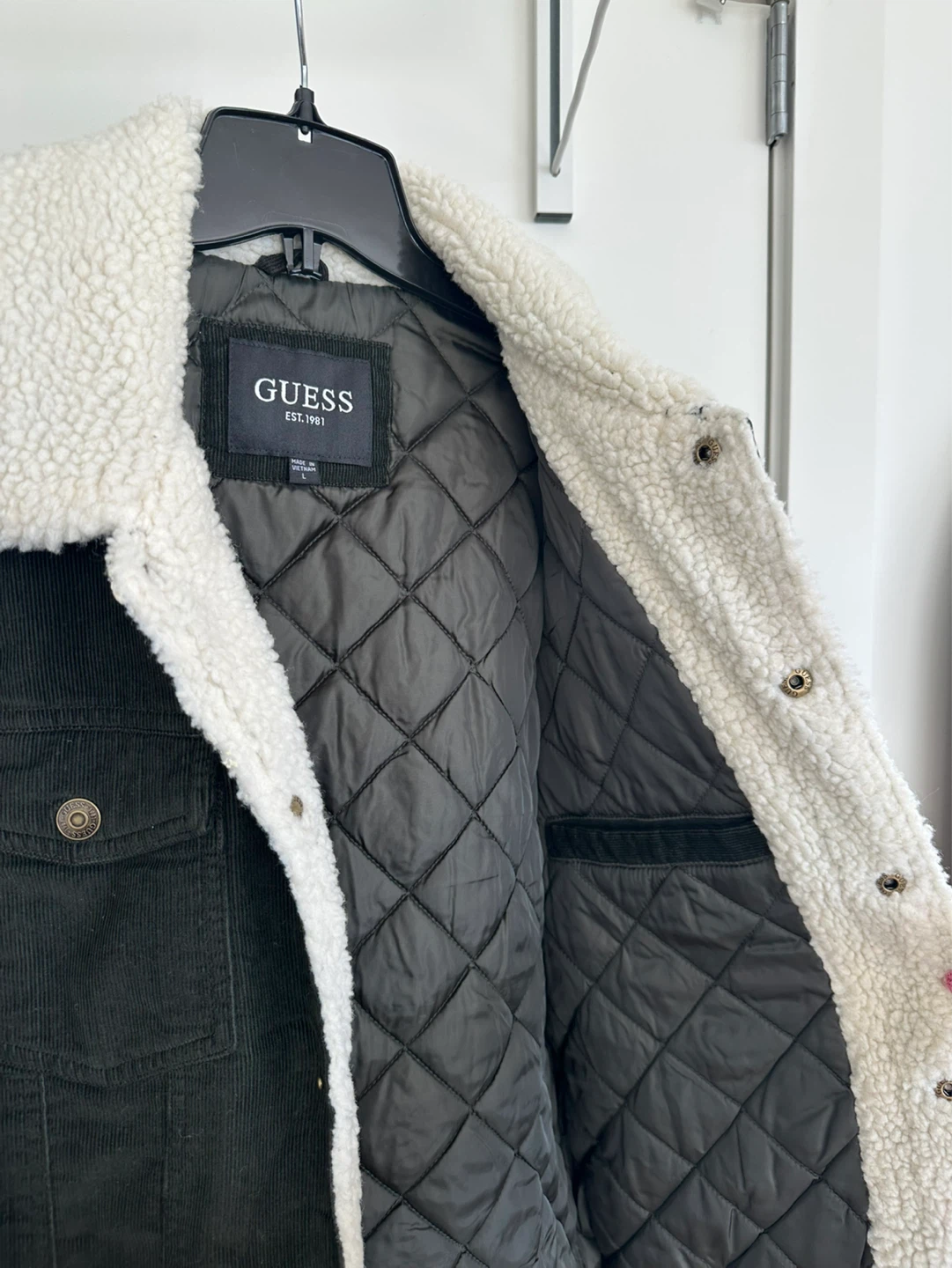 Guess Mens Corduroy Sherpa Lined Jacket - photo 4