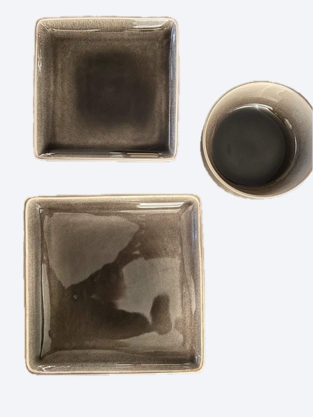 Large and Small Studio Mink Plates with matching Bowl - photo 2