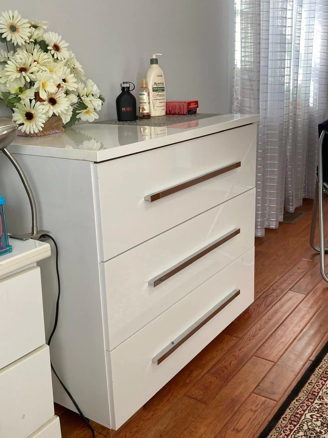 White 3-Drawer Dresser Chest - photo 2
