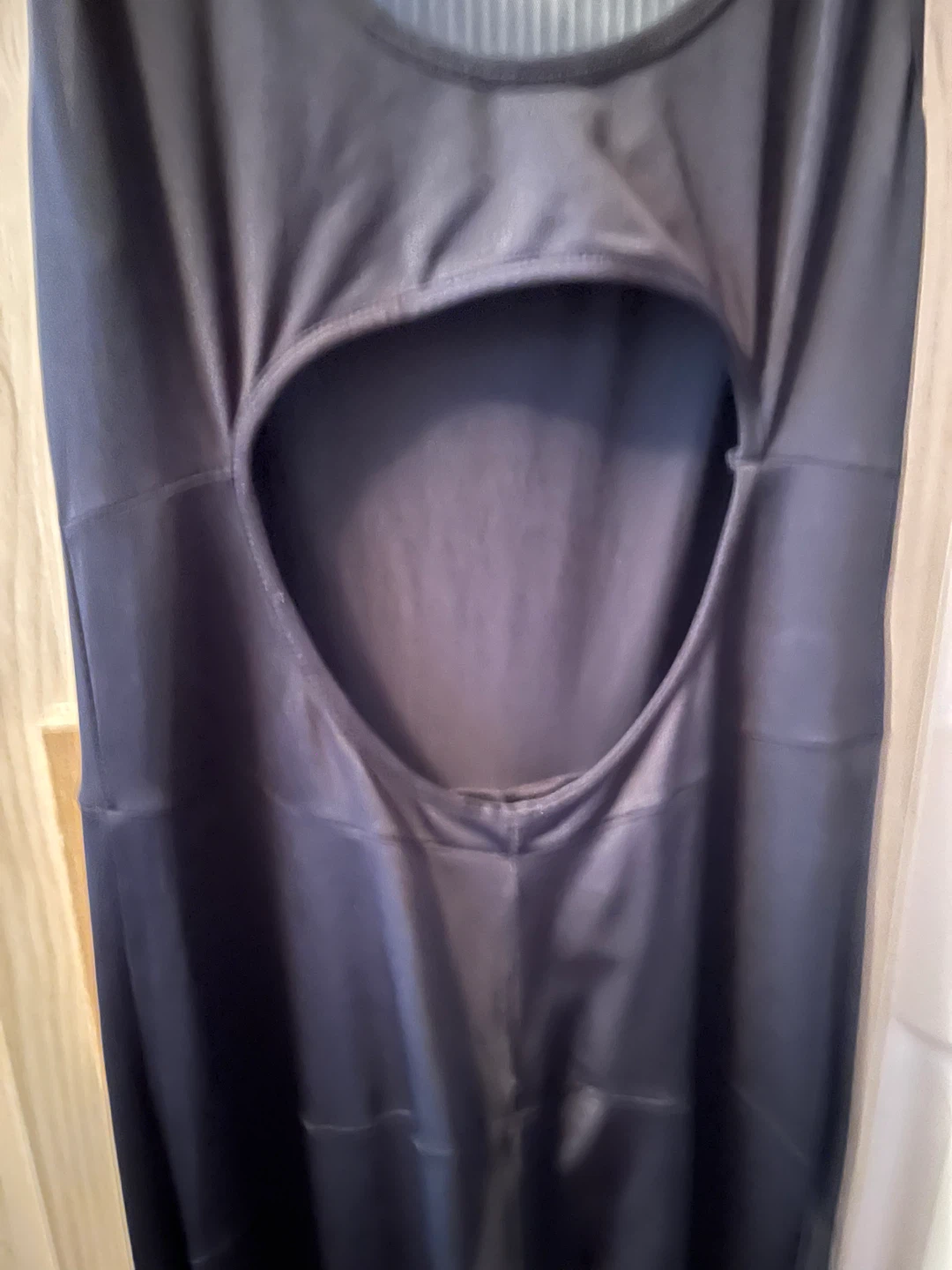 Black Jumpsuit/Bodysuit, open back, Medium - photo 5