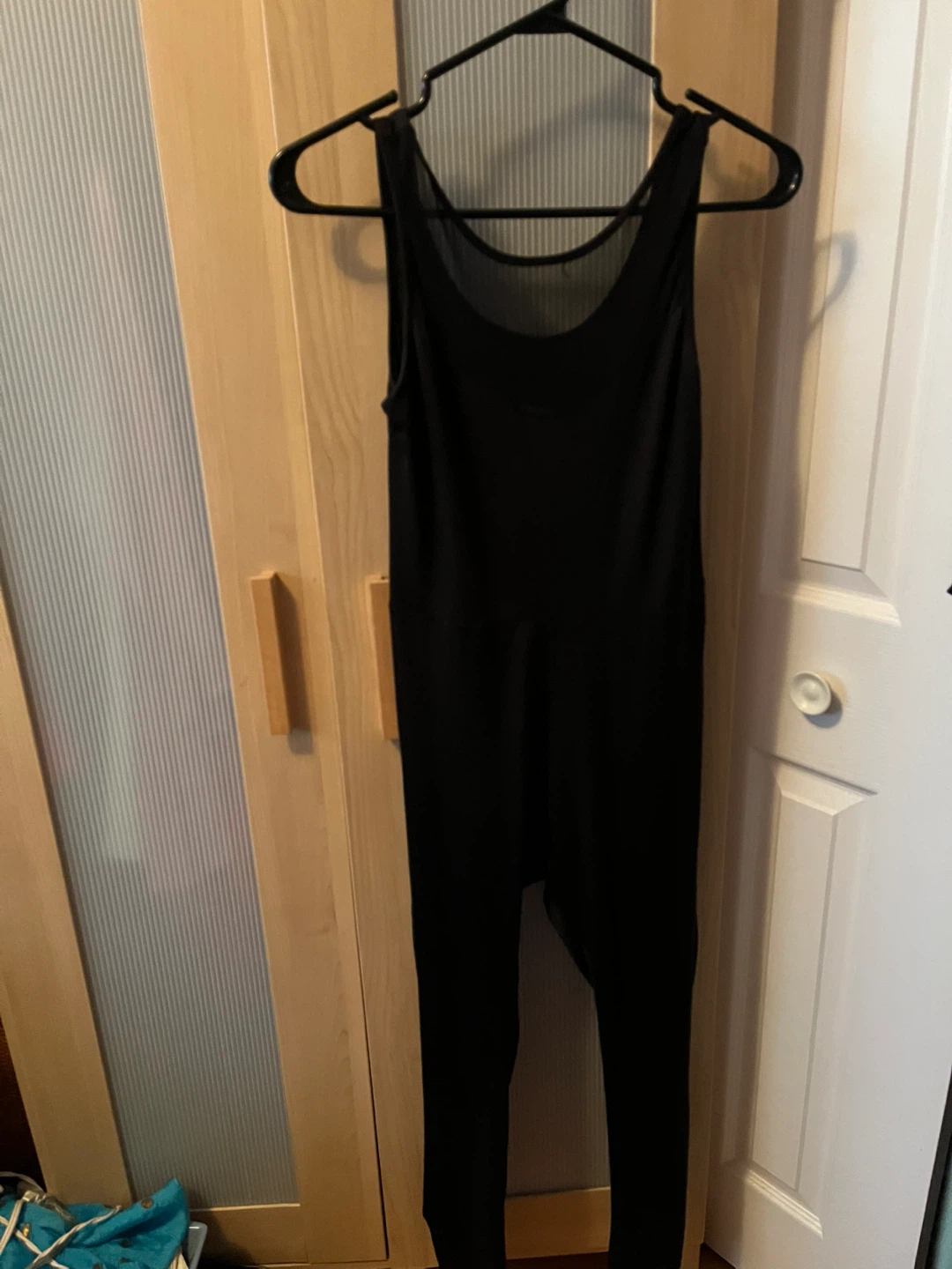 Black Jumpsuit/Bodysuit, open back, Medium - photo 3