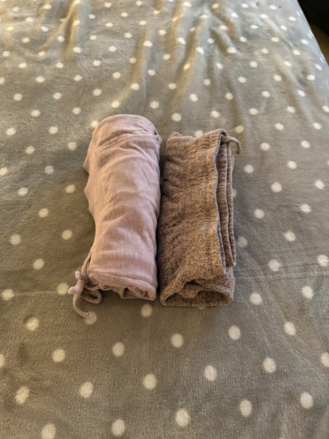 Folded Lavender and Heather Grey shorts - photo 2