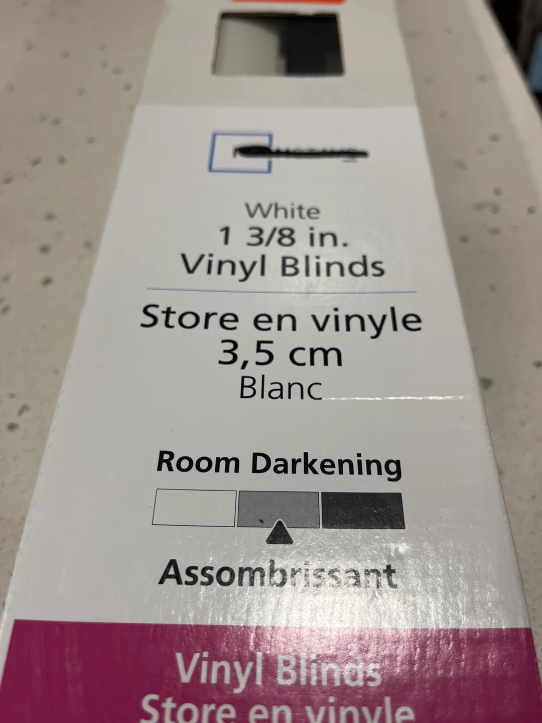 White 1 3/8 in. Vinyl Blinds - 42 x 48 in. - photo 2