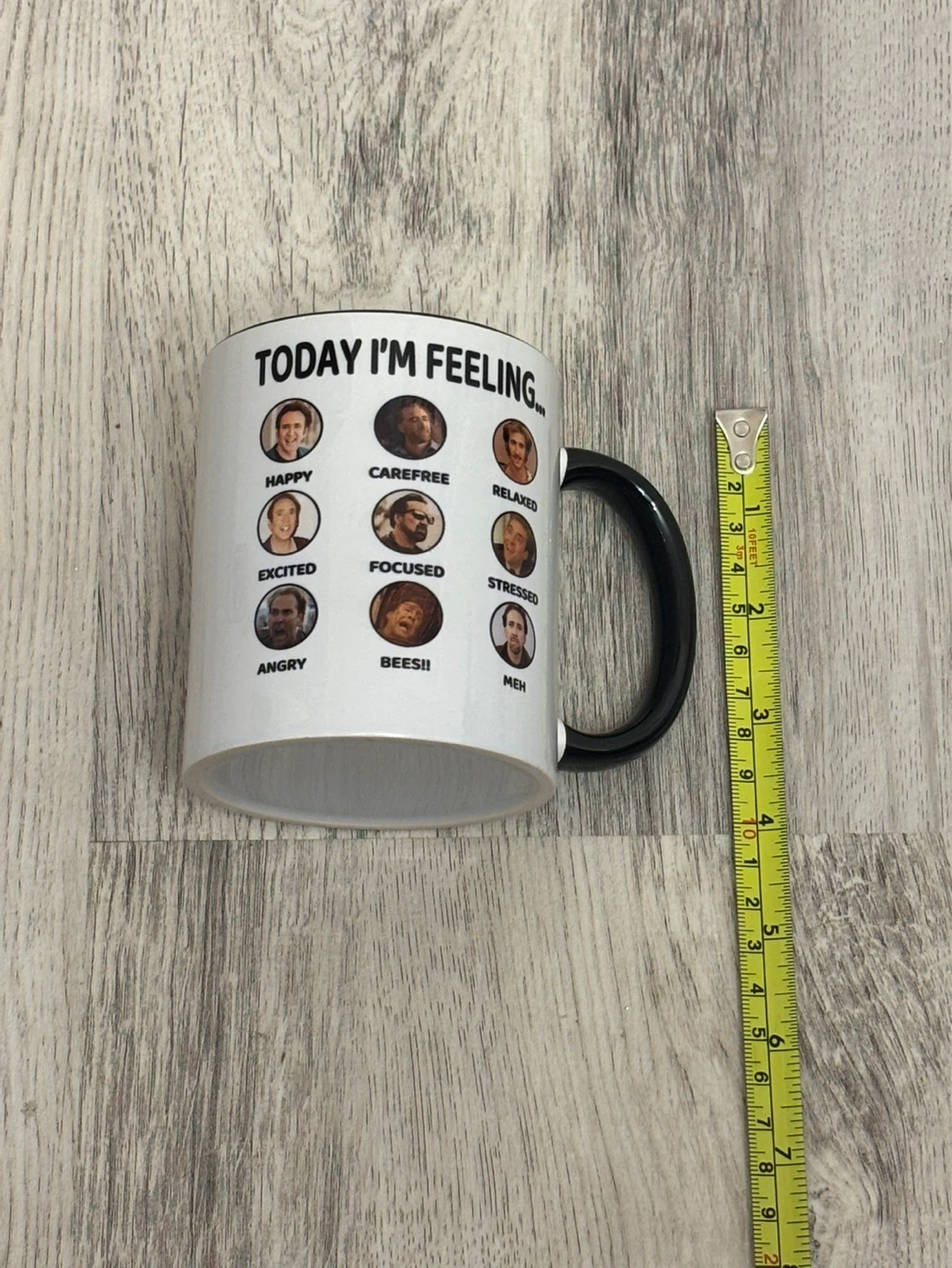 Today I'm Feeling Mug Nicholas Cage White