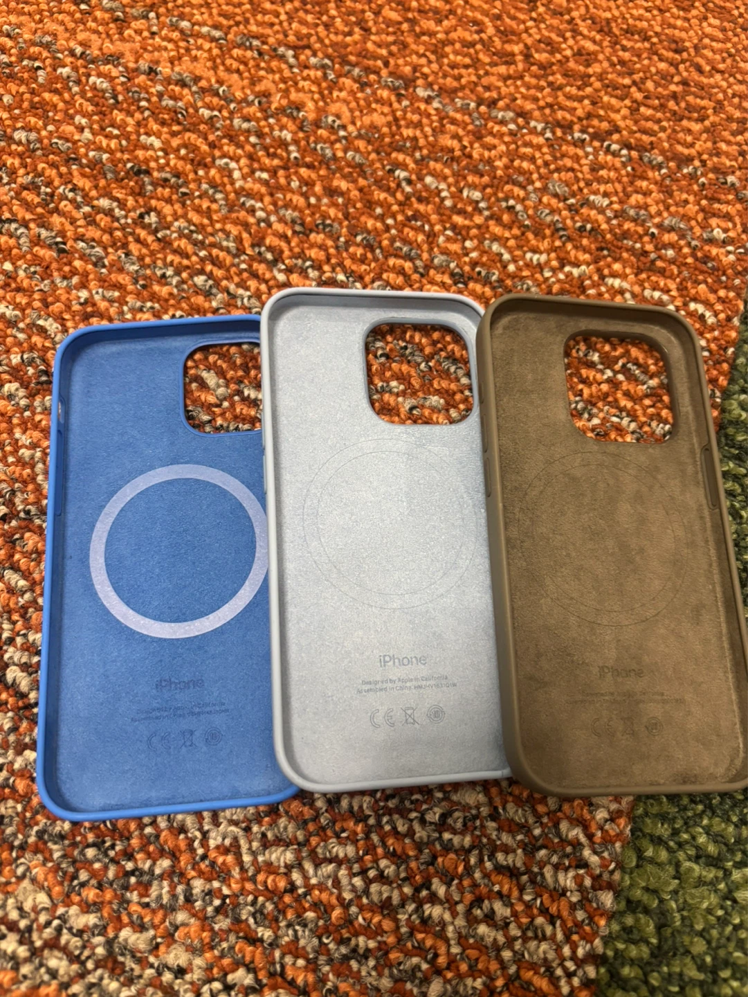 Apple iPhone 13 Pro Silicone Cases - Blue, White, Brown - photo 2