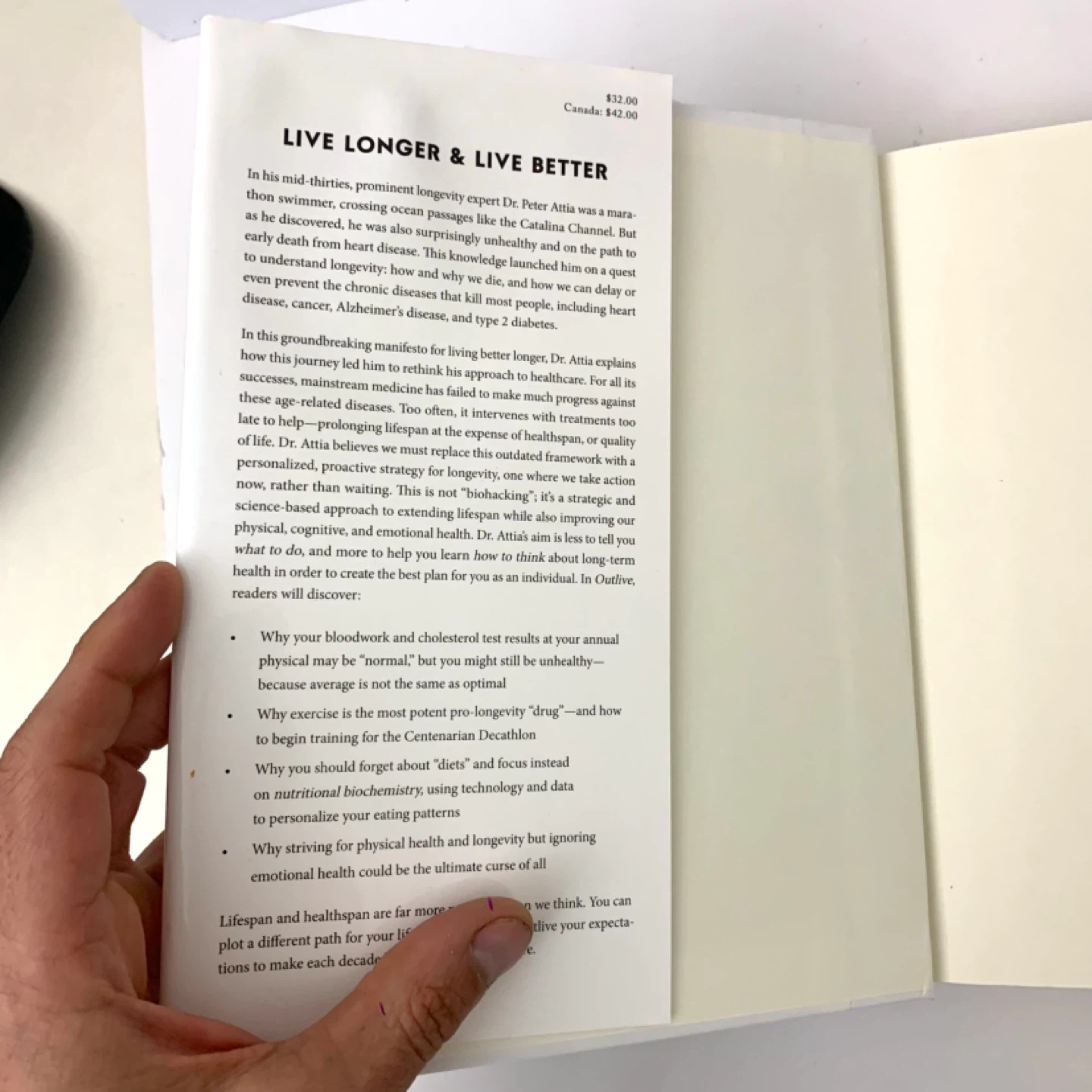 Longevity Book Outlive Health Fitness Science Wellness Guide - photo 3