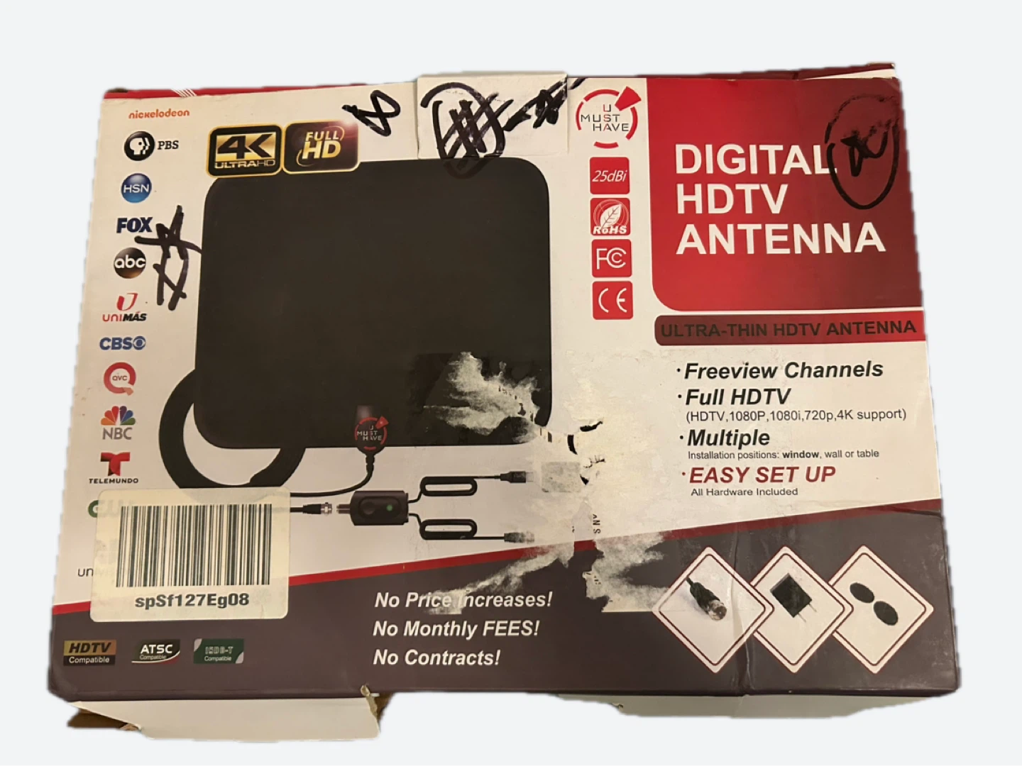 Ultra-Thin Digital HDTV Antenna