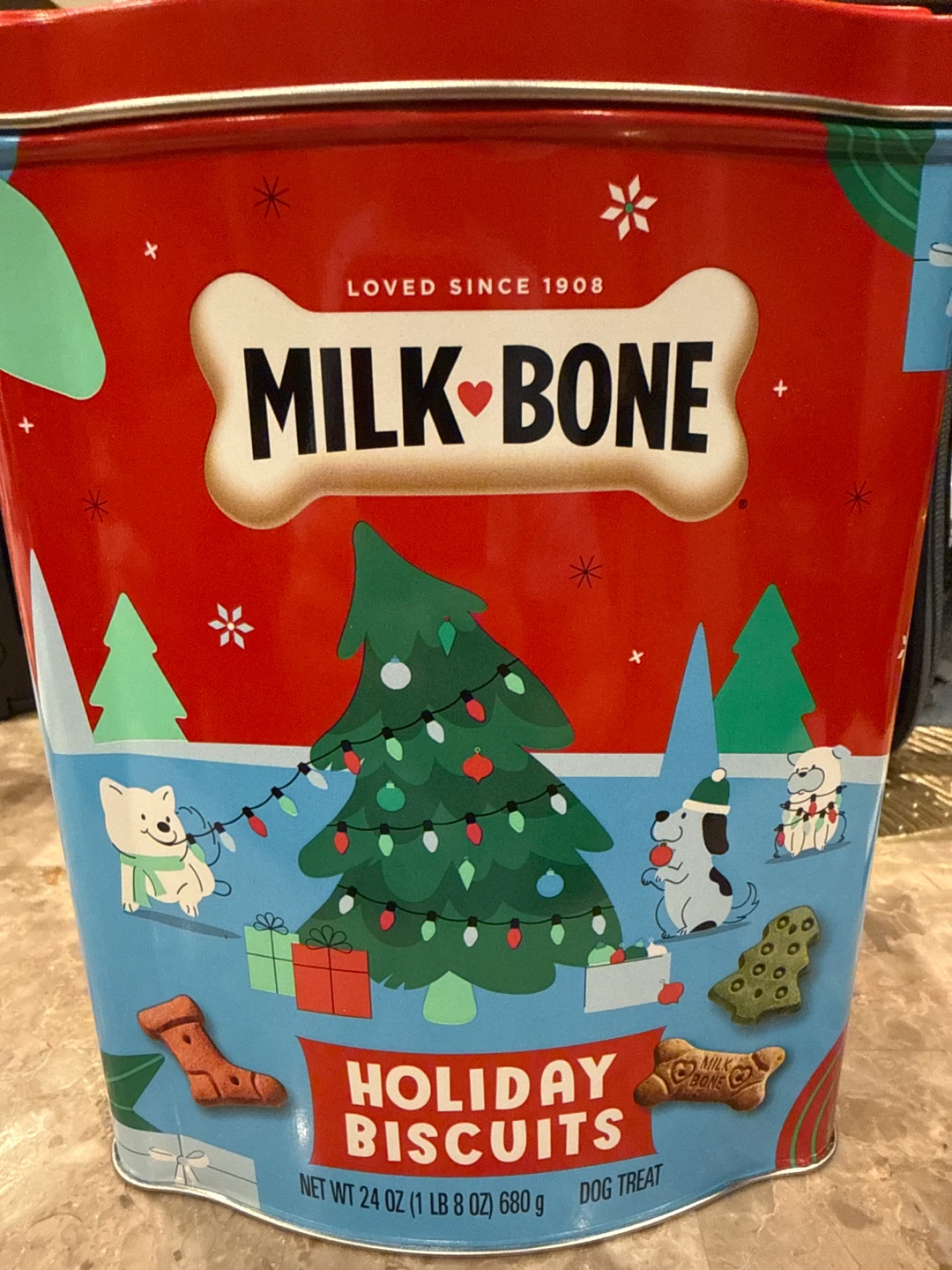 Milk-Bone   Biscuits Dog Treats Tin