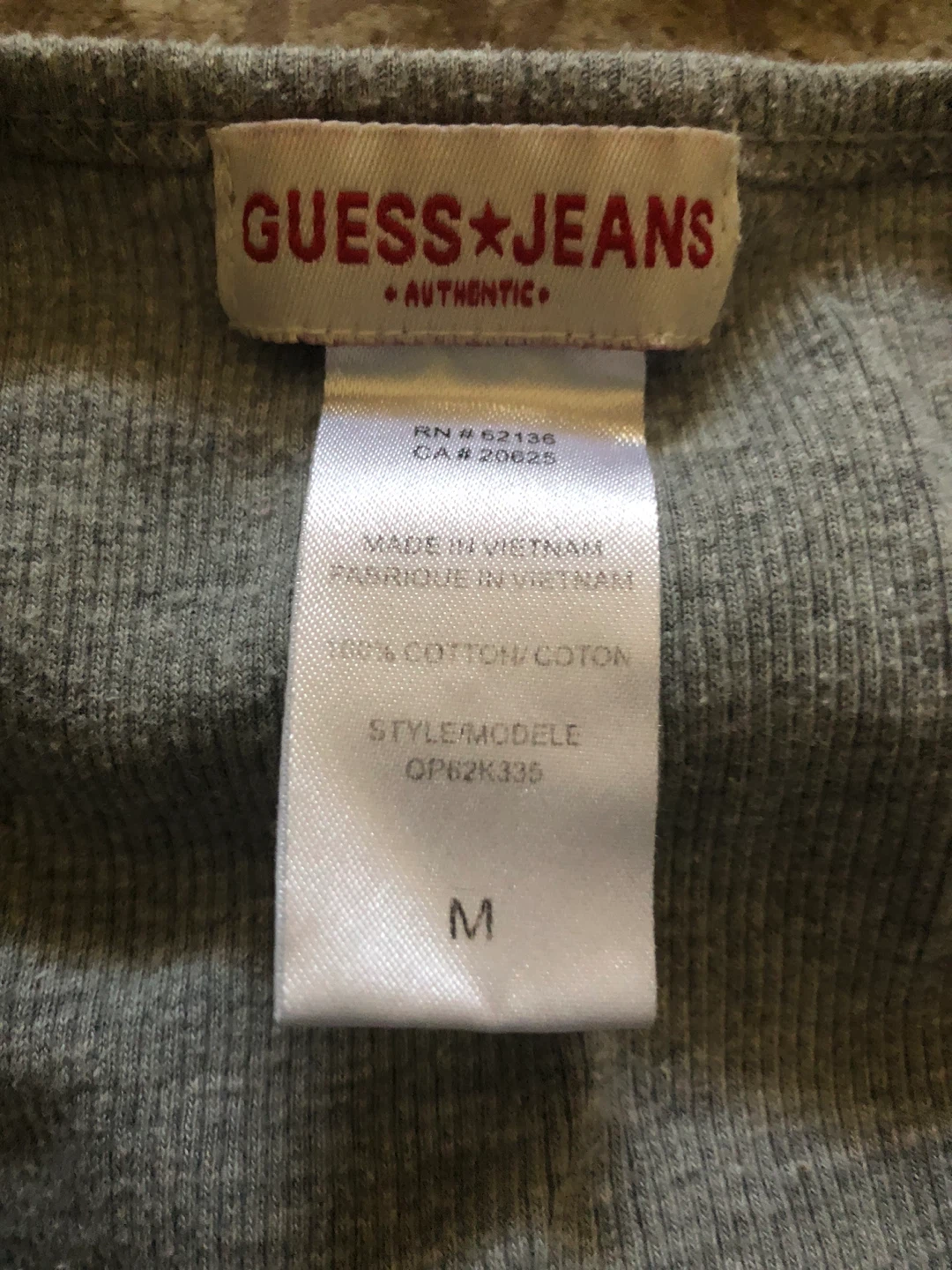 Guess Jeans Grey Tank Top - Size M - photo 3